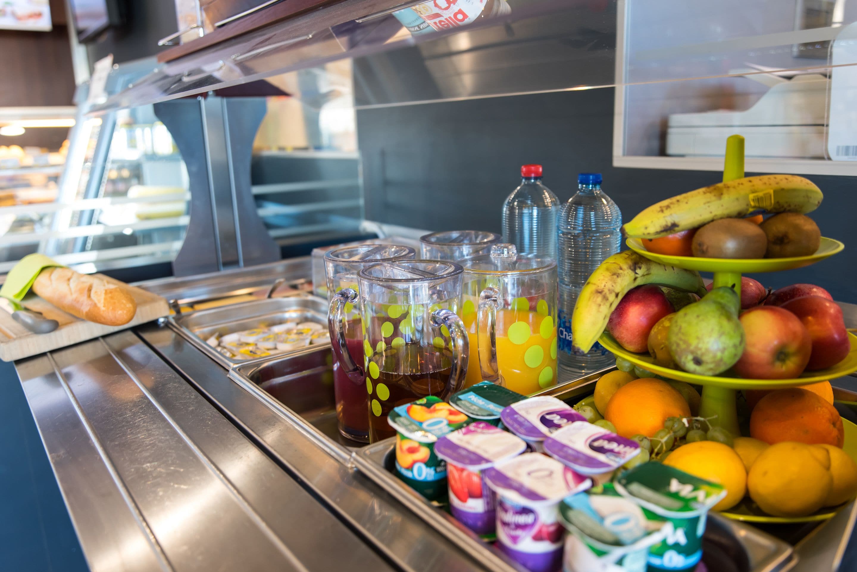 daily buffet breakfast (eur 8 per person)