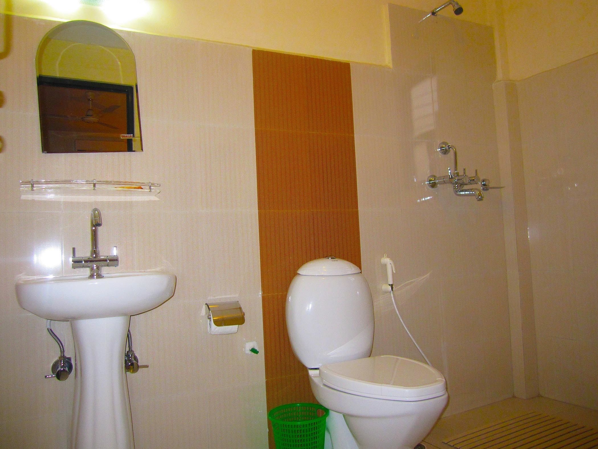 free toiletries, hair dryer, slippers, towels