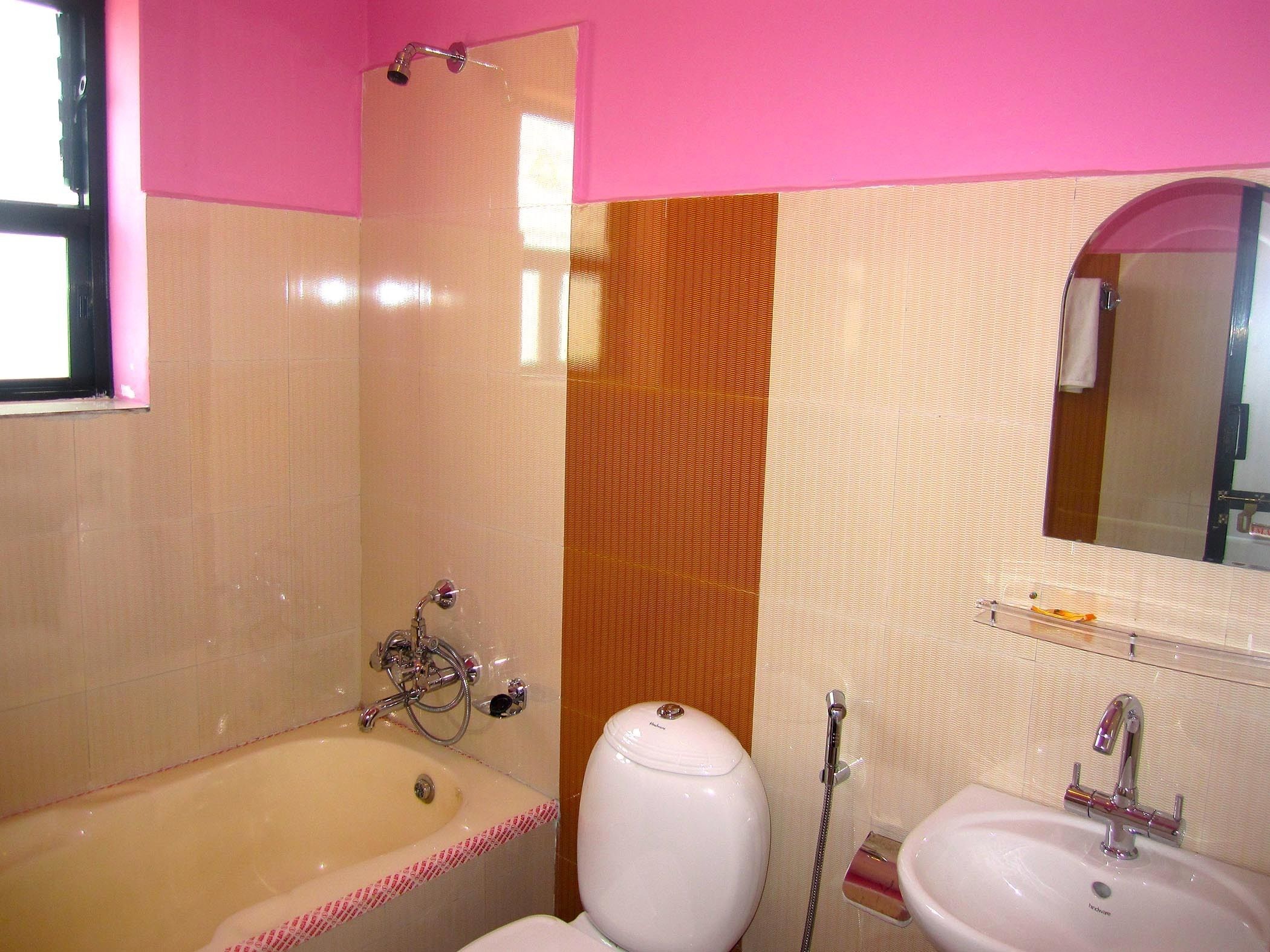 free toiletries, hair dryer, slippers, towels