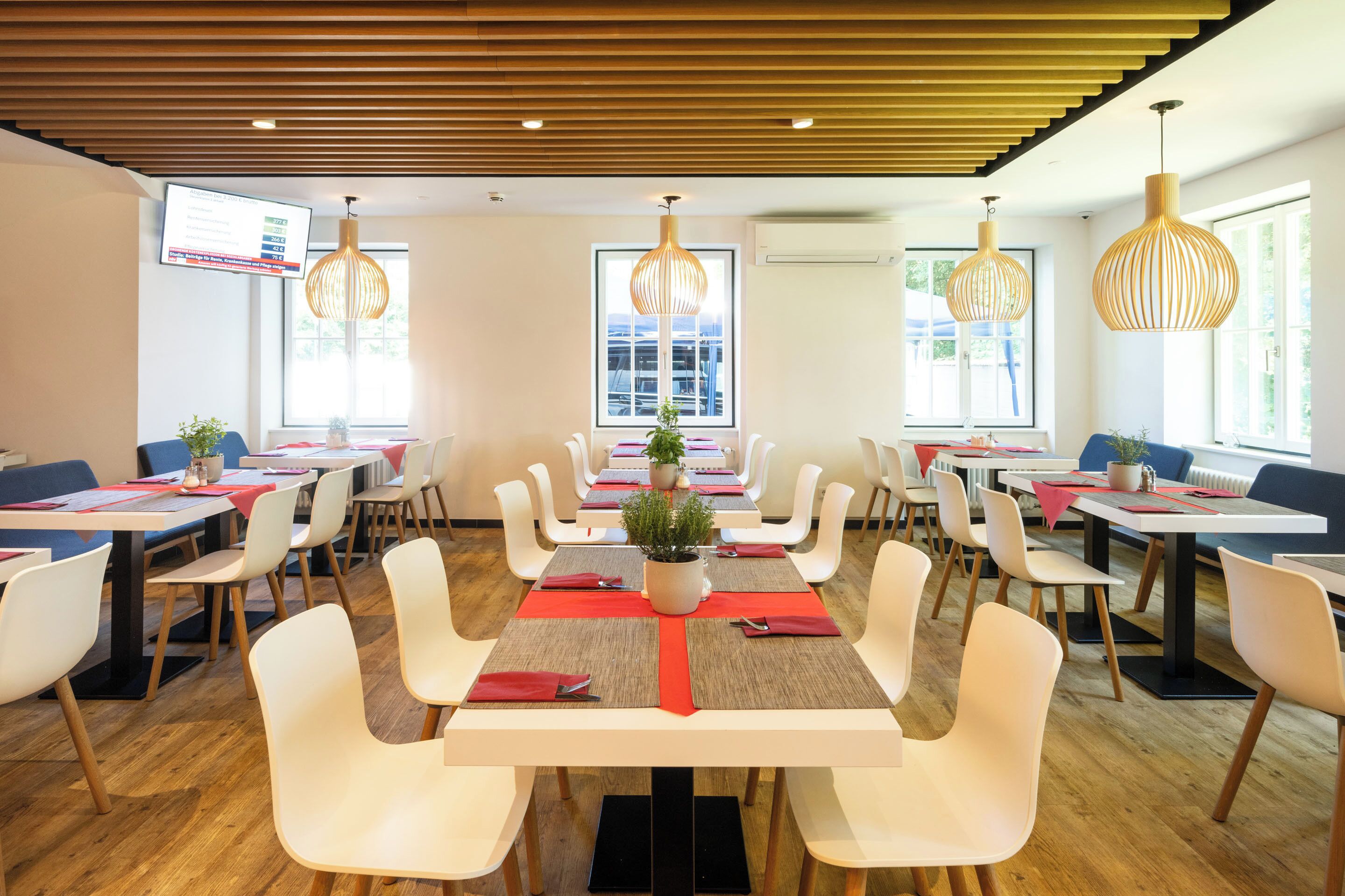 daily buffet breakfast (eur 11.95 per person)