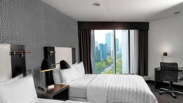 Classic Suite, 2 Double Beds | Premium bedding, minibar, in-room safe, desk