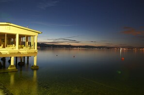 Lunch, dinner served; French cuisine, beach views