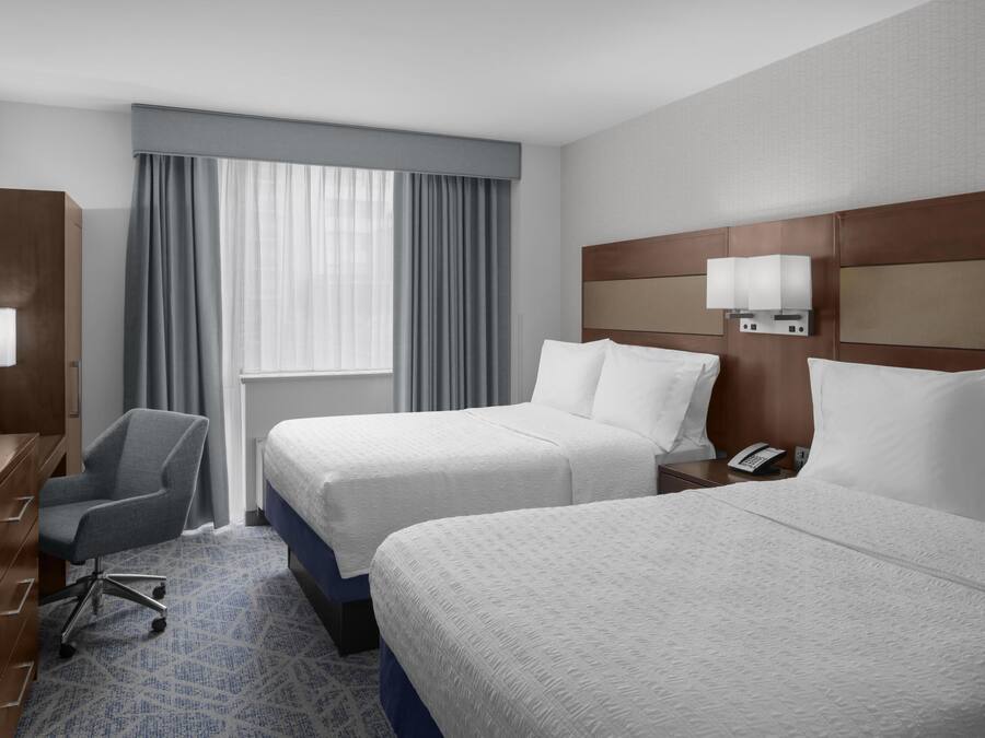 Room, 2 Double Beds, Accessible, Bathtub | In-room safe, blackout drapes, iron/ironing board, WiFi (free)