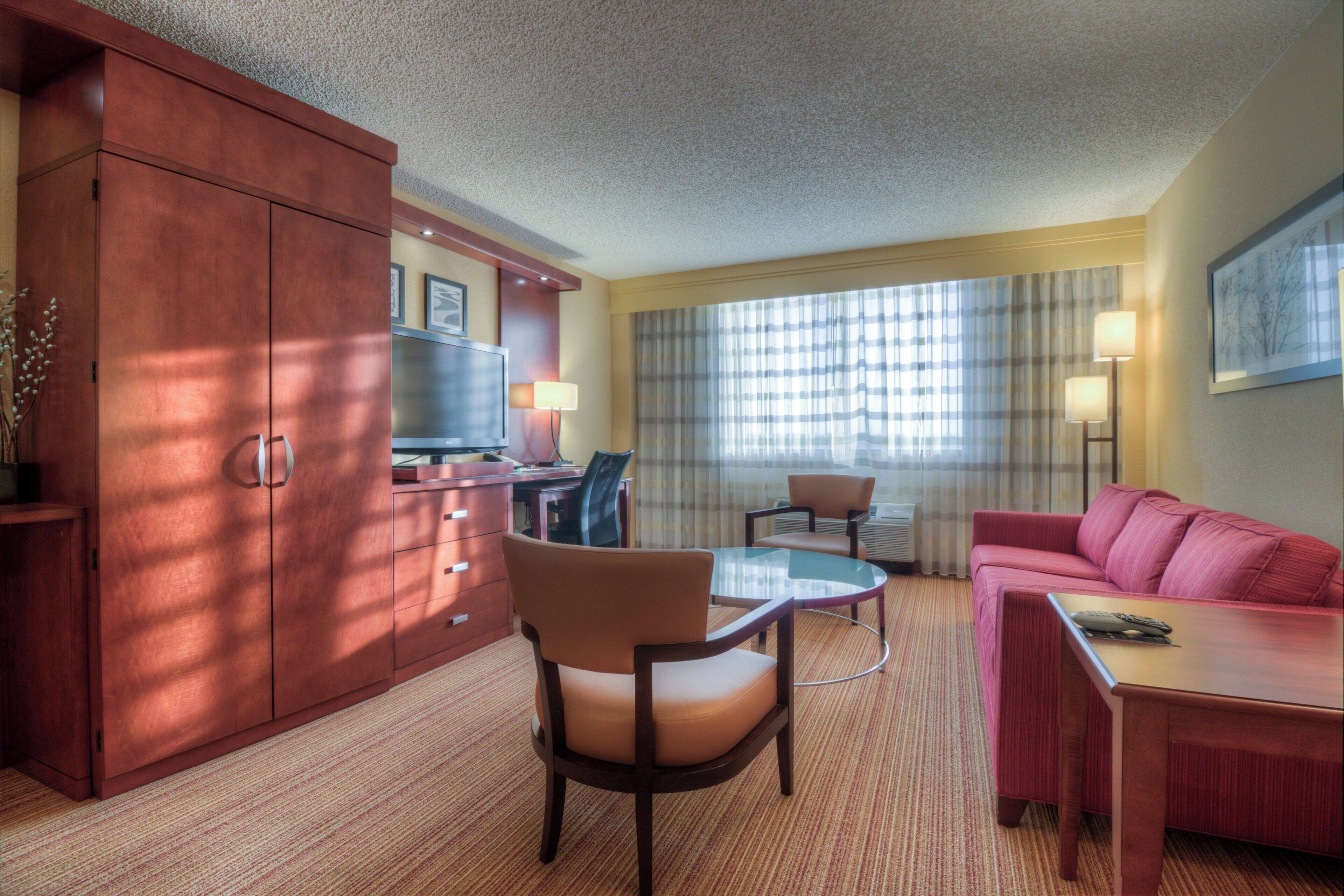 42-inch flat-screen tv with satellite channels, tv