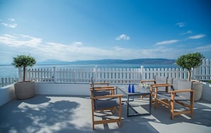 Villa, Sea View, Beachfront | Terrace/patio