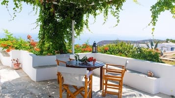 Family Apartment, Sea View | Terrace/patio