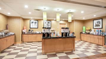 Free daily buffet breakfast