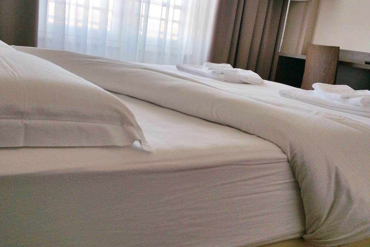 premium bedding, in-room safe, desk, blackout curtains