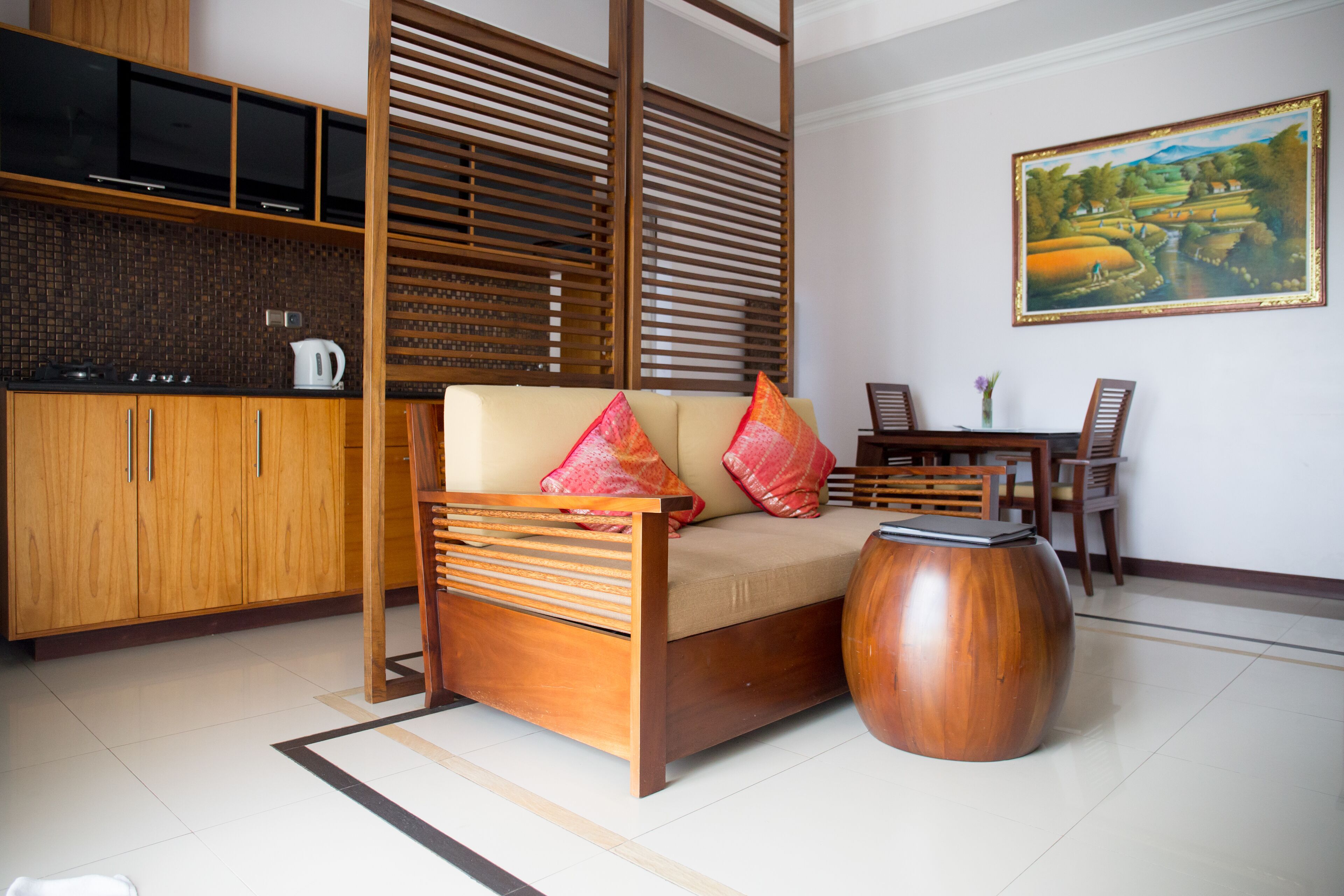 Biệt thự, 1 phòng ngủ, hồ bơi riêng (North View) | Bộ trải giường bằng vải cotton Ai Cập, bộ đồ giường cao cấp 