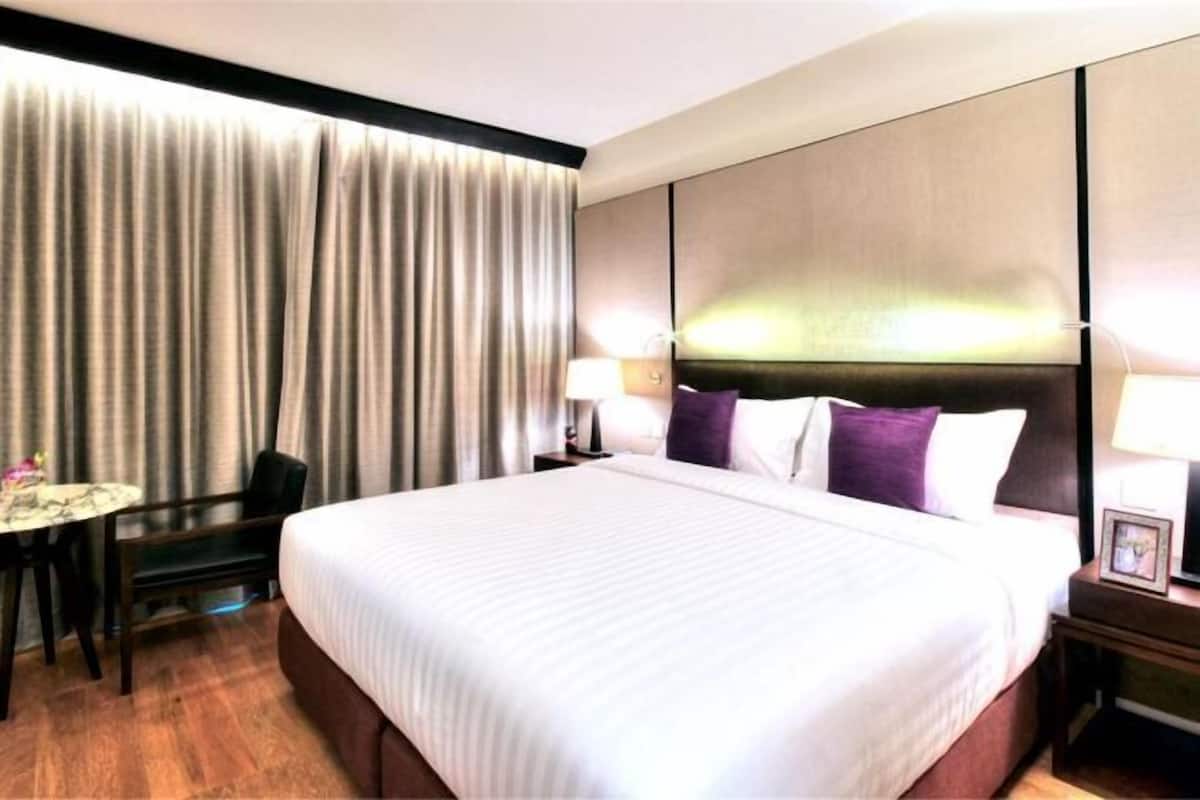 1 dormitorio, ropa de cama de alta calidad, minibar y caja fuerte
