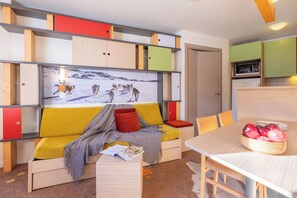 Appartement 4 personnes - 1 chambre | Silitysrauta/-lauta, vauvansängyt, ilmainen Wi-Fi, vuodevaatteet