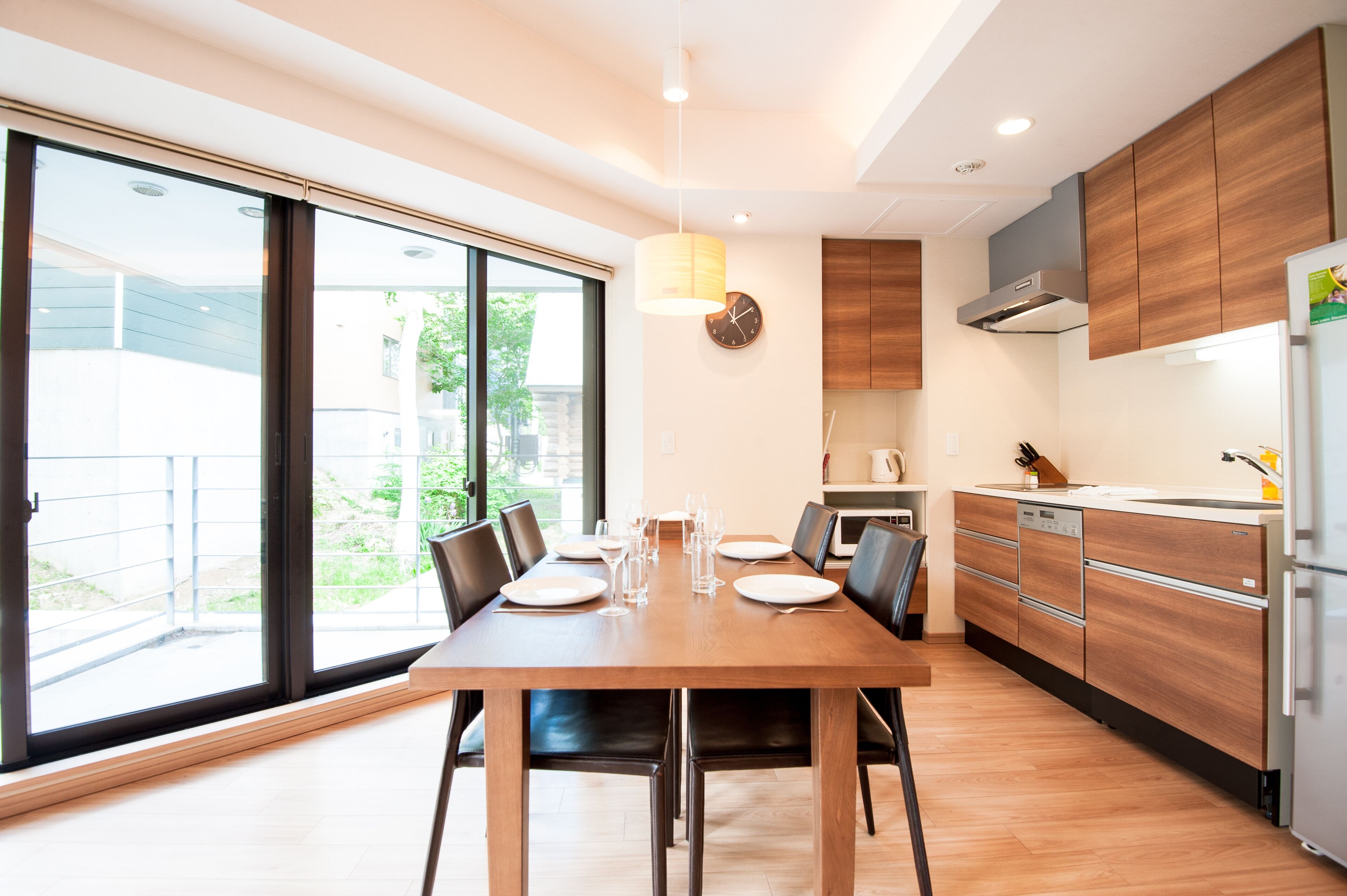 standard 2 bedroom (2 double bed or 4 single bed) | private kitchen | fridge, microwave, stovetop, dishwasher