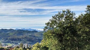 A mountainous landscape with a town in the valley. - I - India (Coonoor)