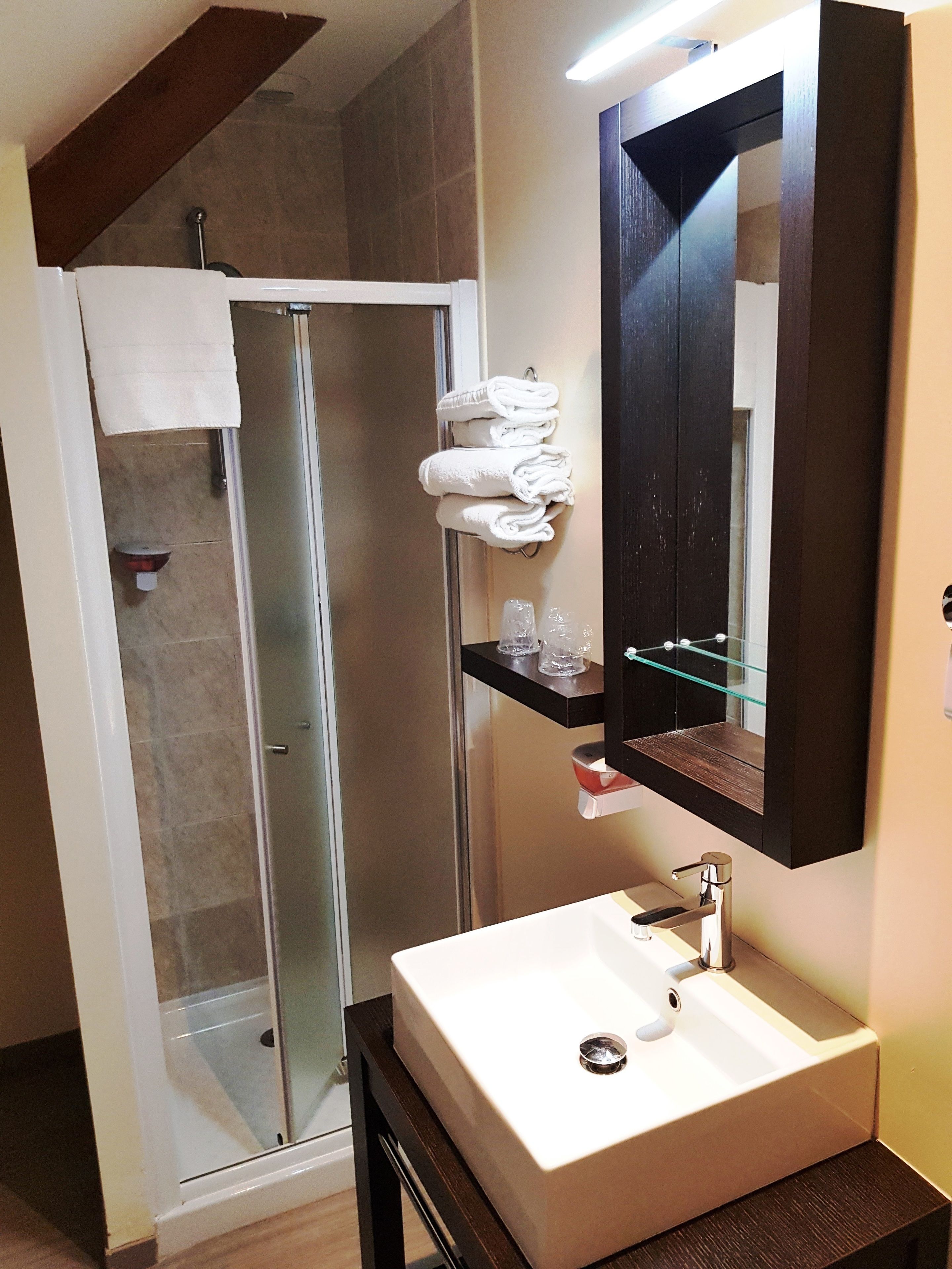 salicorne double room  | bathroom | free toiletries, towels