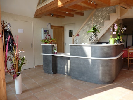 Recepción. Auberge de la Baie