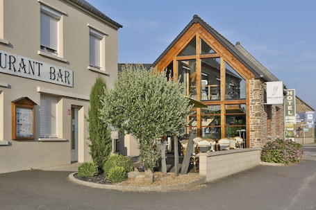 Terraza o patio. Auberge de la Baie