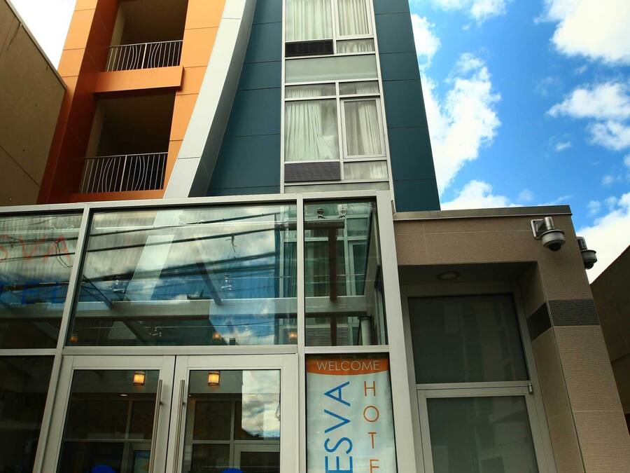 Voorkant van accommodatie