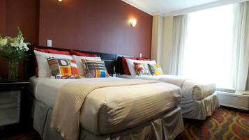 Premium bedding, pillowtop beds, in-room safe, blackout drapes