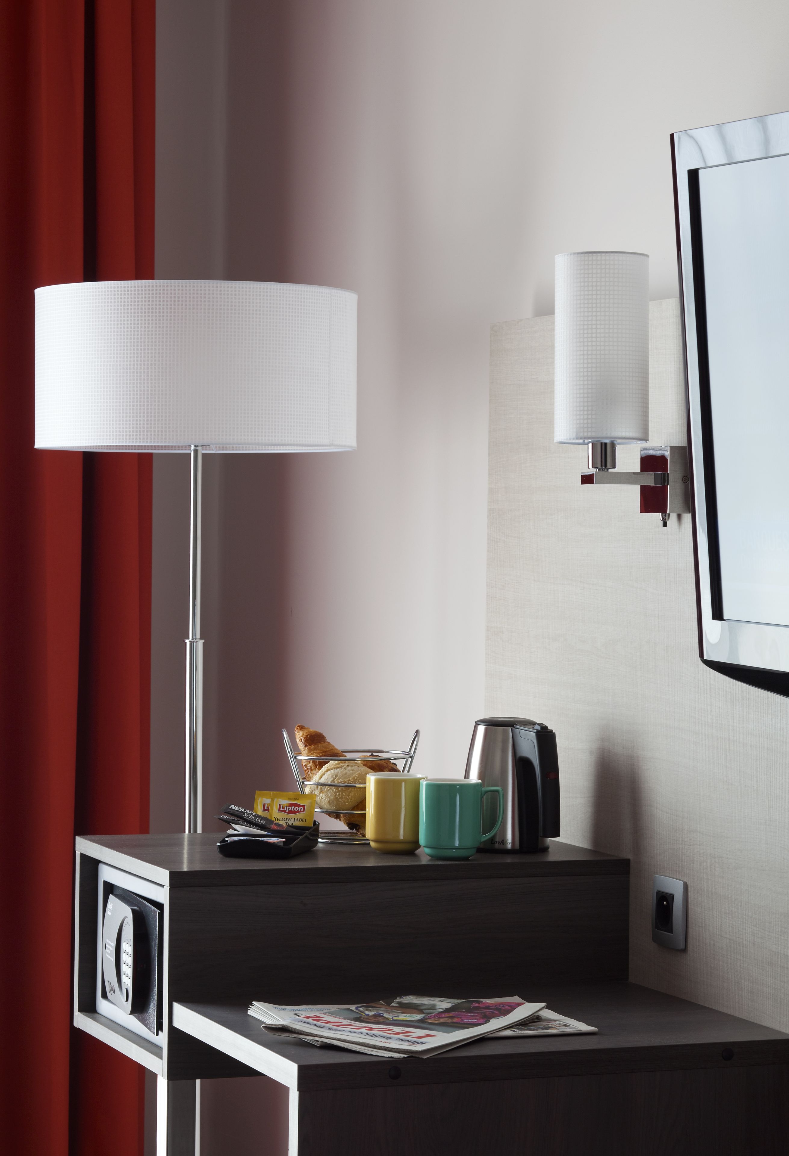 in-room safe, desk, blackout curtains, soundproofing