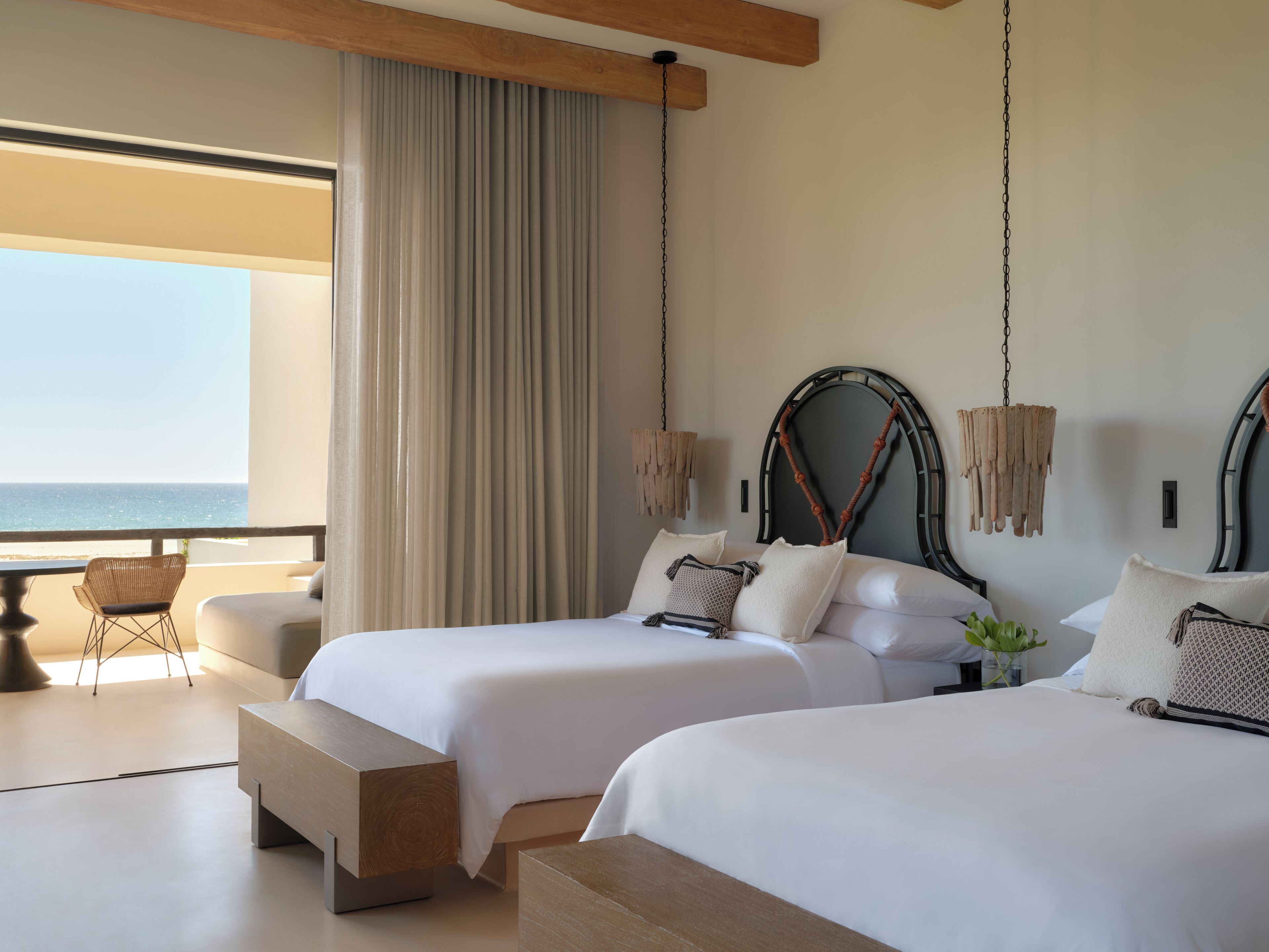 Premium bedding, in-room safe, blackout curtains, soundproofing