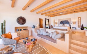 Premium bedding, in-room safe, blackout curtains, soundproofing