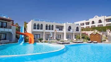 Indoor pool, 6 outdoor pools, open 6:00 AM to 5:00 PM, free pool cabanas