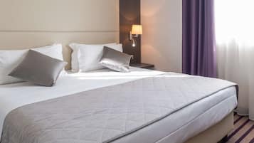 Quarto casal | 1 quarto, roupas de cama premium, frigobar, cofres nos quartos