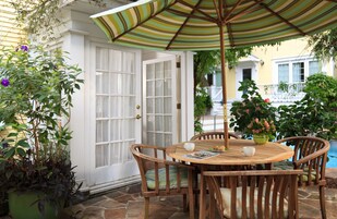 Wisteria Cottage Luxury Suite, 1 King Bed, Private Patio, Garden View | Terrace/patio