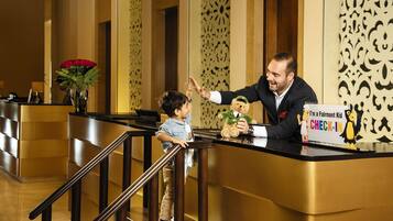 Guests can check in at the reception desk, where friendly staff are happy to assist.