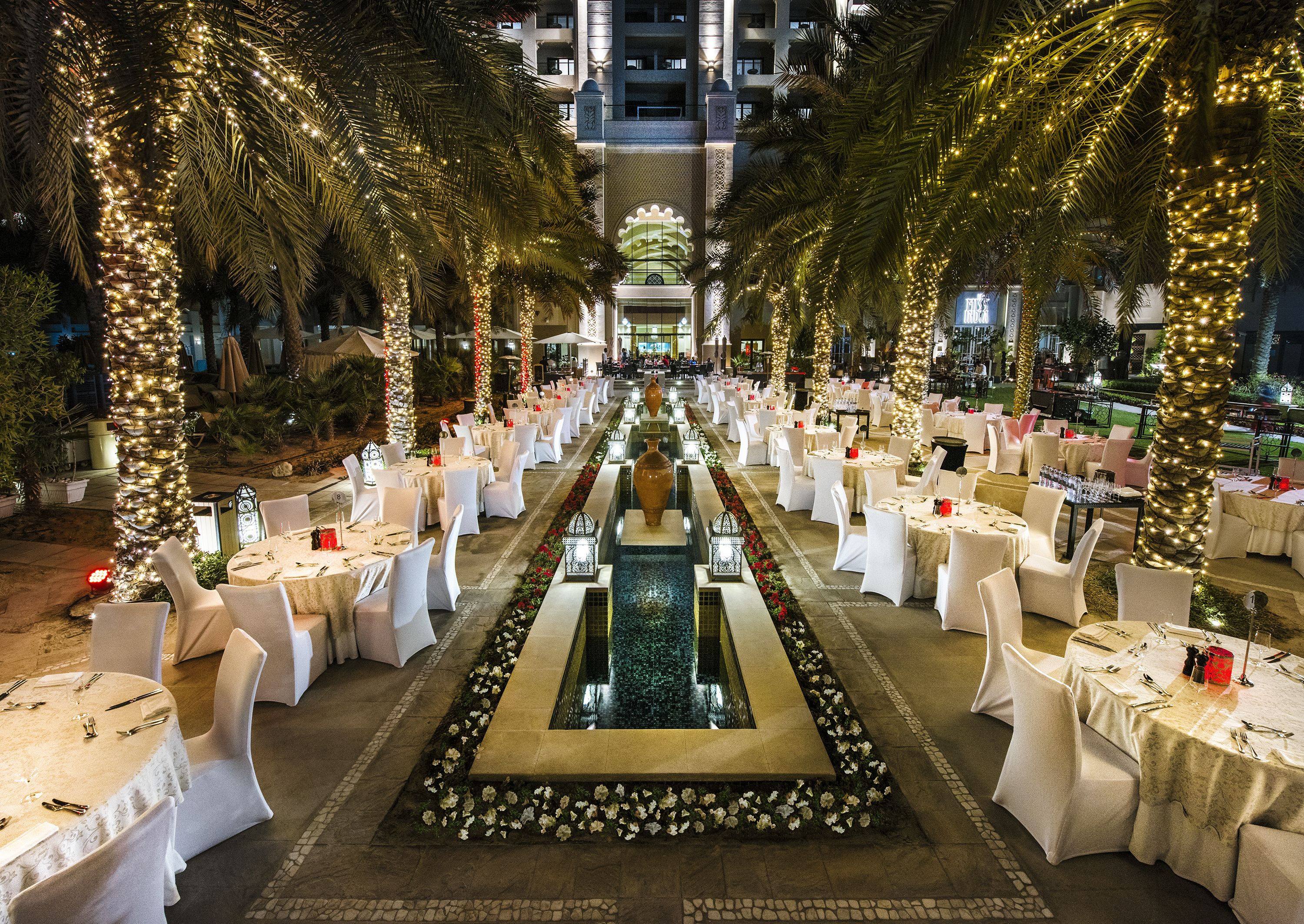 outdoor wedding area