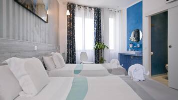 Couette en duvet d'oie, coffres-forts dans les chambres