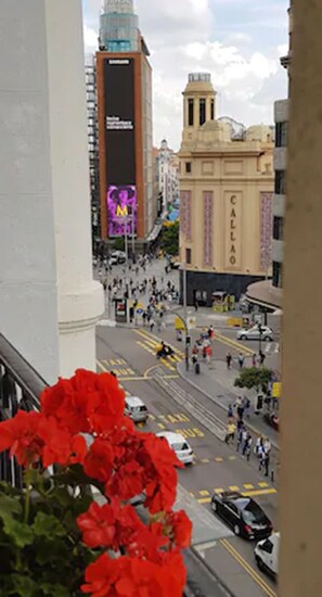 Vue sur la campagne depuis l’hébergement