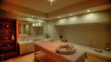 Turkish bath/hammam, body treatments, aromatherapy, detox wraps, facials