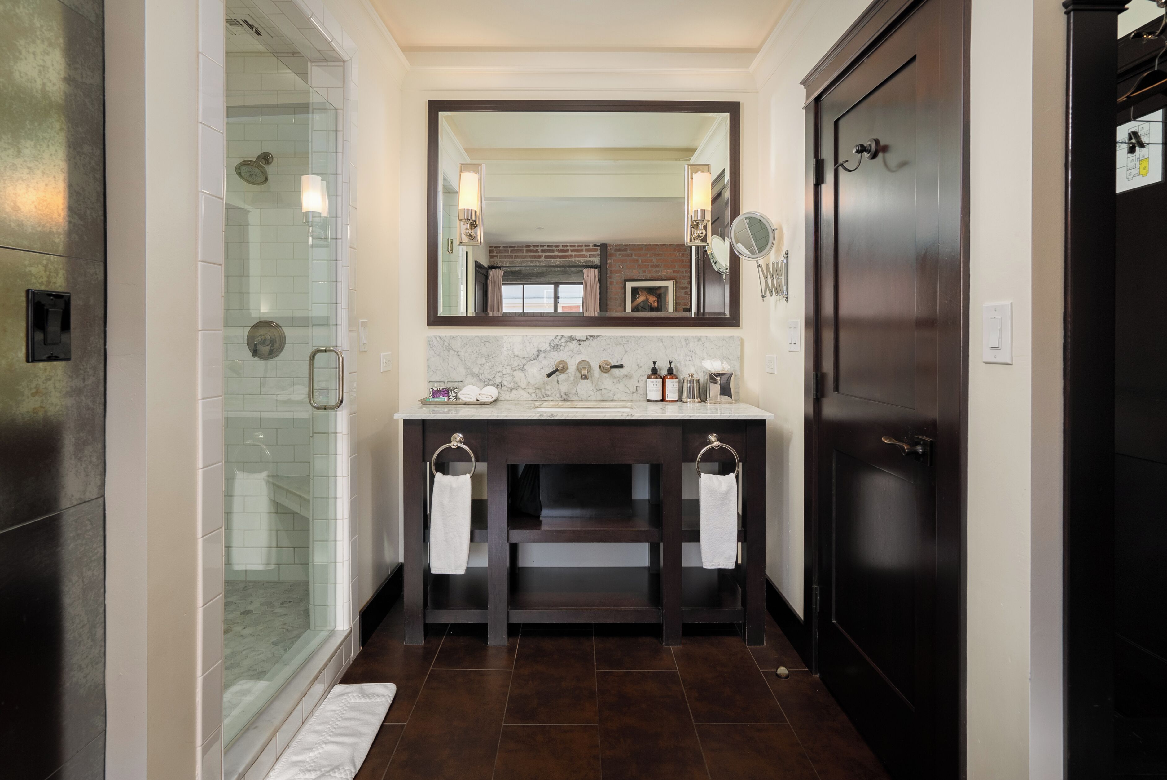 room, 1 queen bed, city view | bathroom | shower, hair dryer, bathrobes, towels