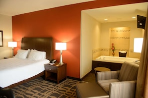 Zimmer, 1 King-Bett | Allergikerbettwaren, Bügeleisen/Bügelbrett, kostenlose Babybetten