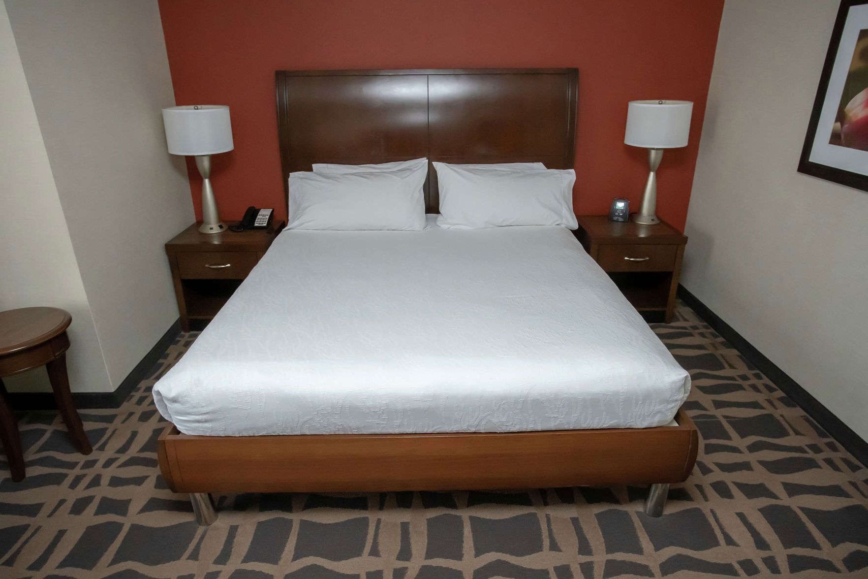 Hypo-allergenic bedding, iron/ironing board, free cots/infant beds