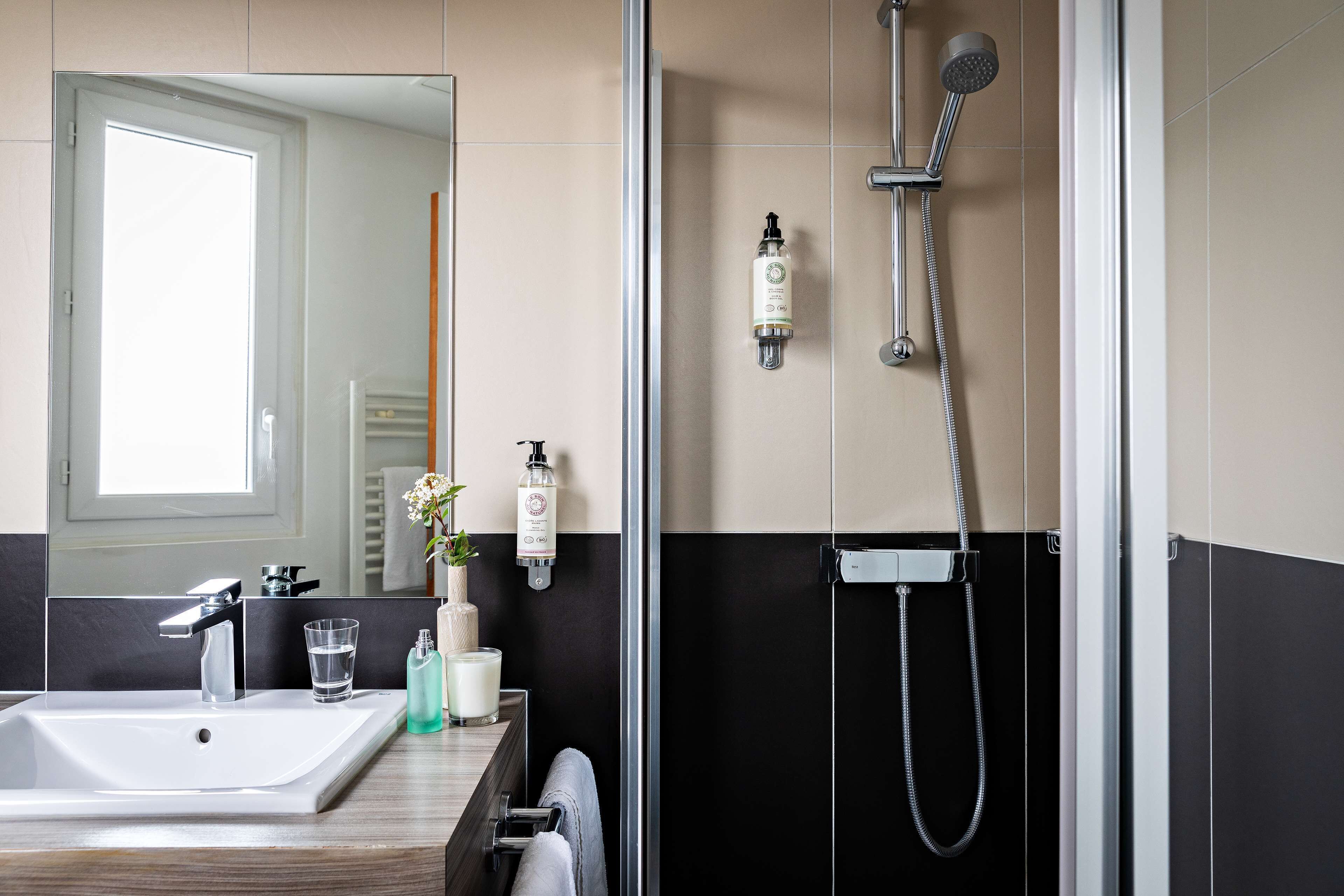 standard room, 2 single beds | bathroom | free toiletries, hair dryer, towels, soap