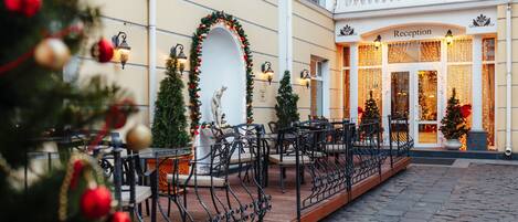 Blick von der Unterkunft