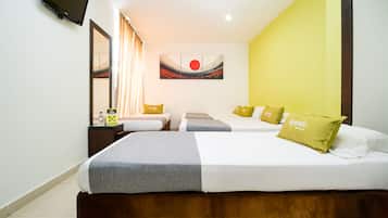 Free WiFi, bed sheets