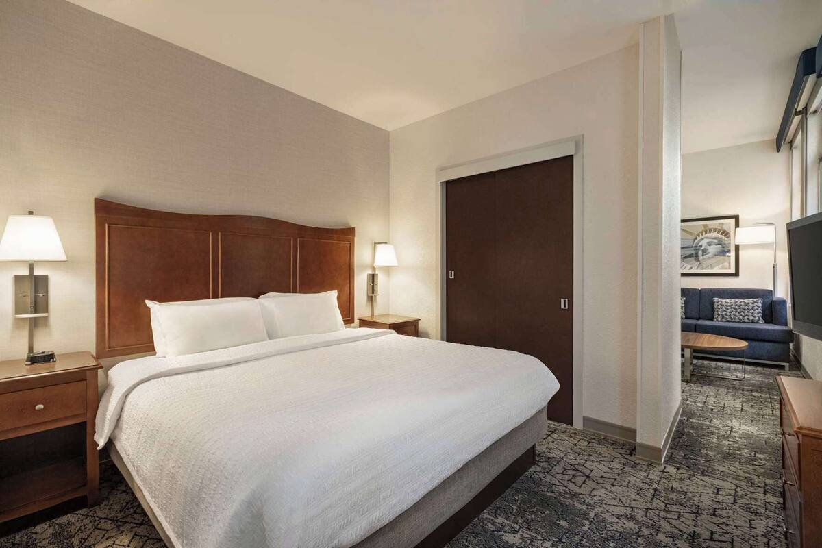 In-room safe, desk, blackout curtains, iron/ironing board
