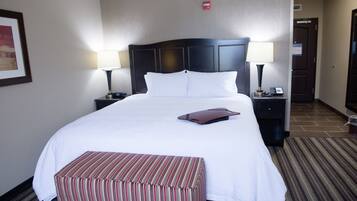 Premium bedding, pillowtop beds, blackout drapes, iron/ironing board