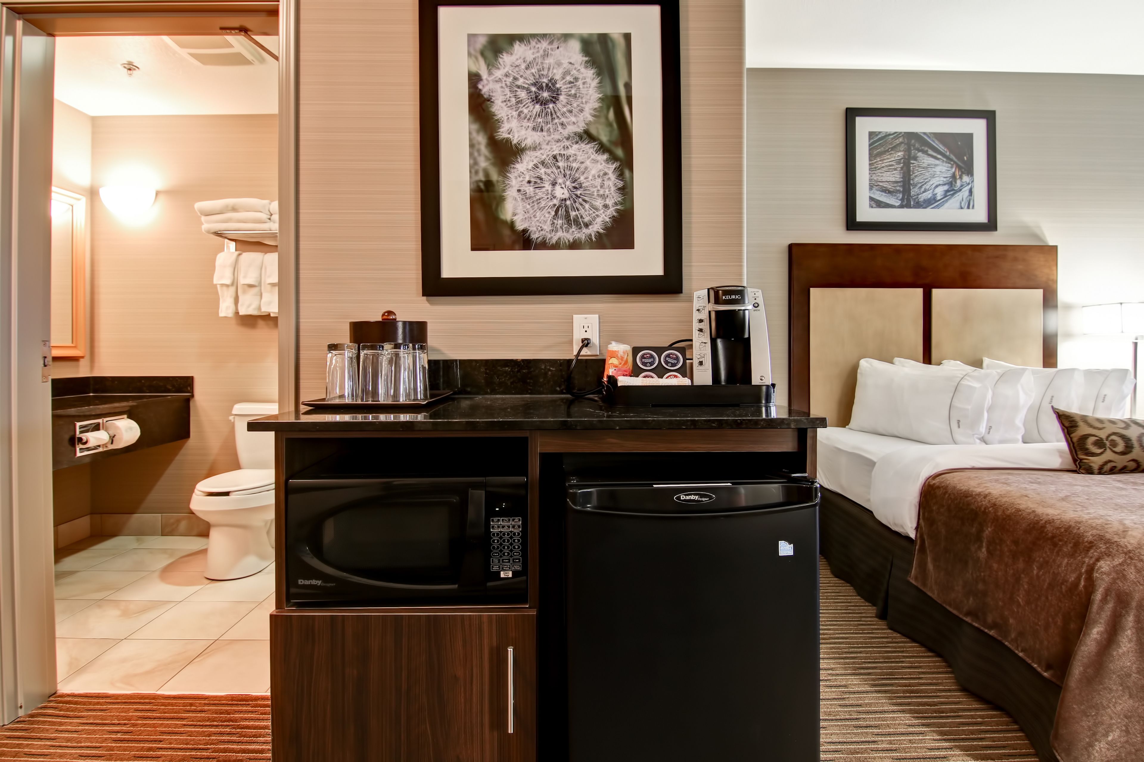 room, kitchenette | private kitchenette | mini-fridge, microwave, coffee/tea maker