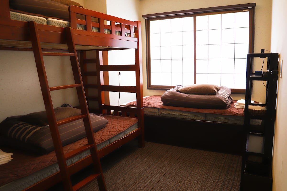 Triple Room (Private Bathroom) | Down comforters, blackout drapes, free WiFi, bed sheets