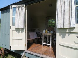 Individually decorated, individually furnished, desk, iron/ironing board