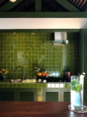 Traditional House, 3 Bedrooms | Private kitchen | Stovetop, toaster, cookware/dishes/utensils - Villa Maydou (Luang Prabang)