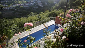Outdoor pool, open 7 AM to 7 PM, sun loungers - Ambelikos Traditional AgroHotel (Potamitissa)