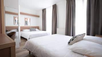 Literie de qualité supérieure, coffres-forts dans les chambres