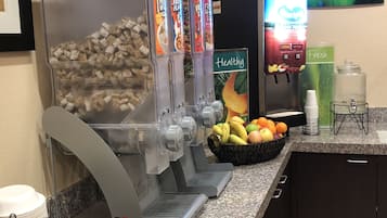 Free daily buffet breakfast