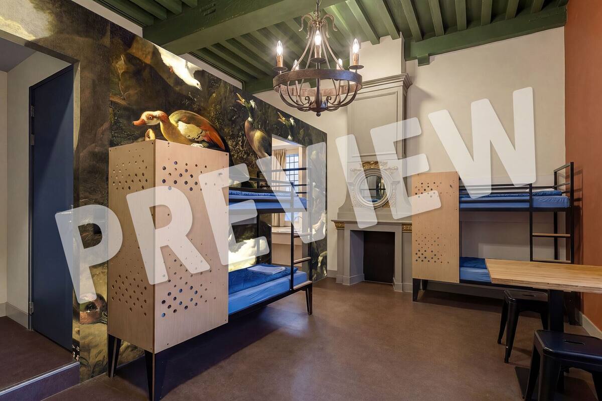 スタンダード 4 人部屋 専用バスルーム (Bunk beds) | WiFi (無料)、ベッドシーツ