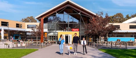 Overnatningsstedets indgangsparti